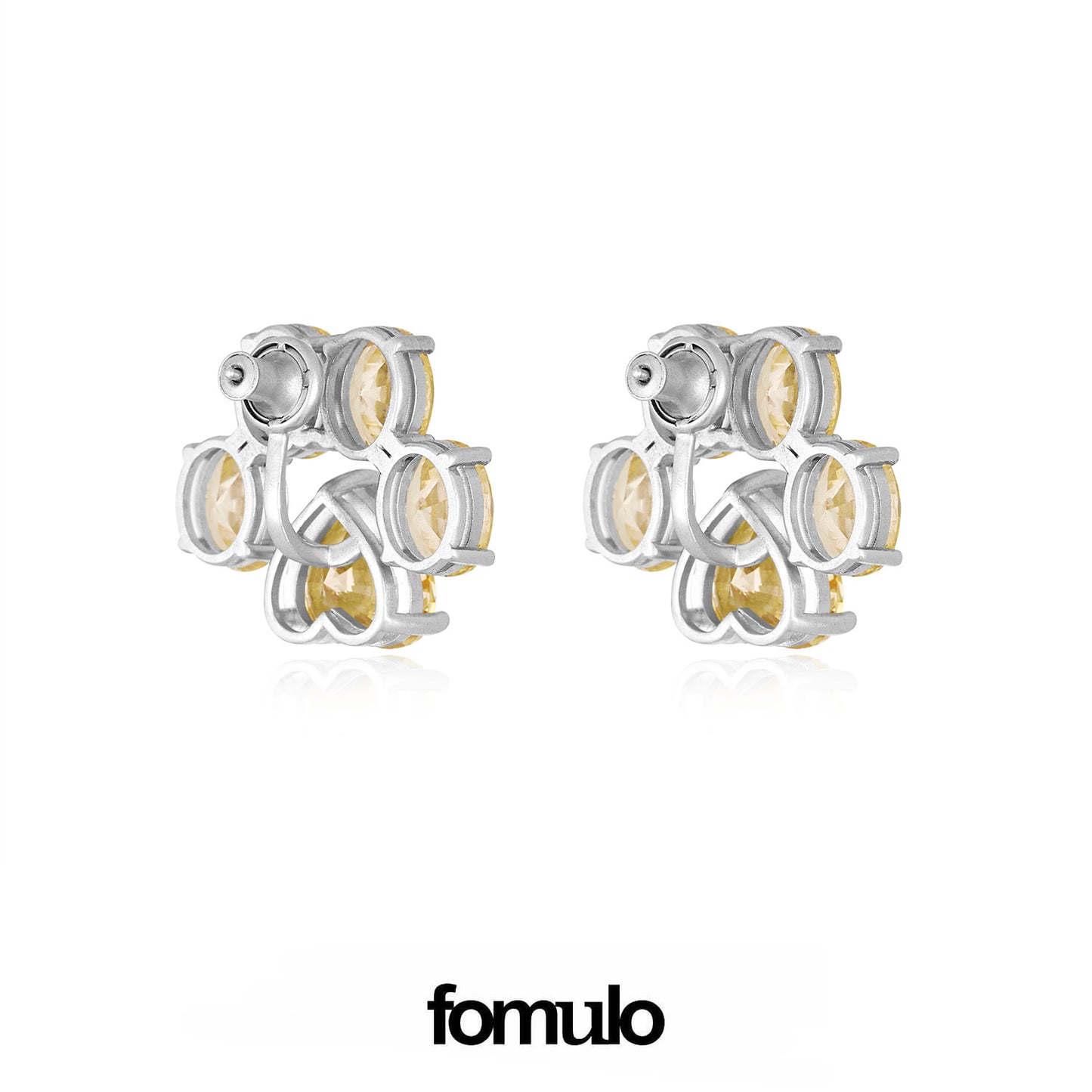 fomulo Paw emoticon Ear stud(single)/ Paw emoticon Ring