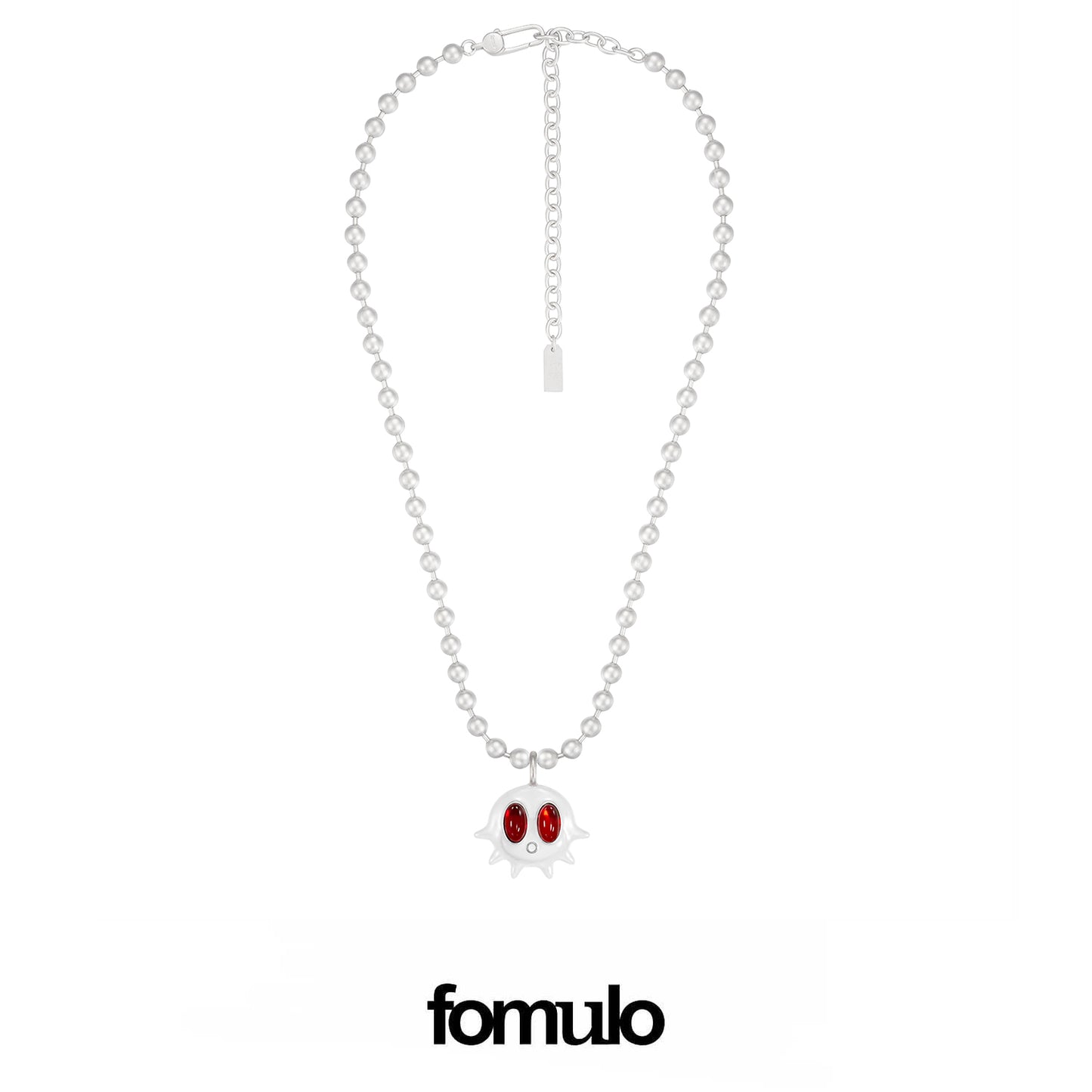 fomulo Ghost Baby Fugu Ring Necklace