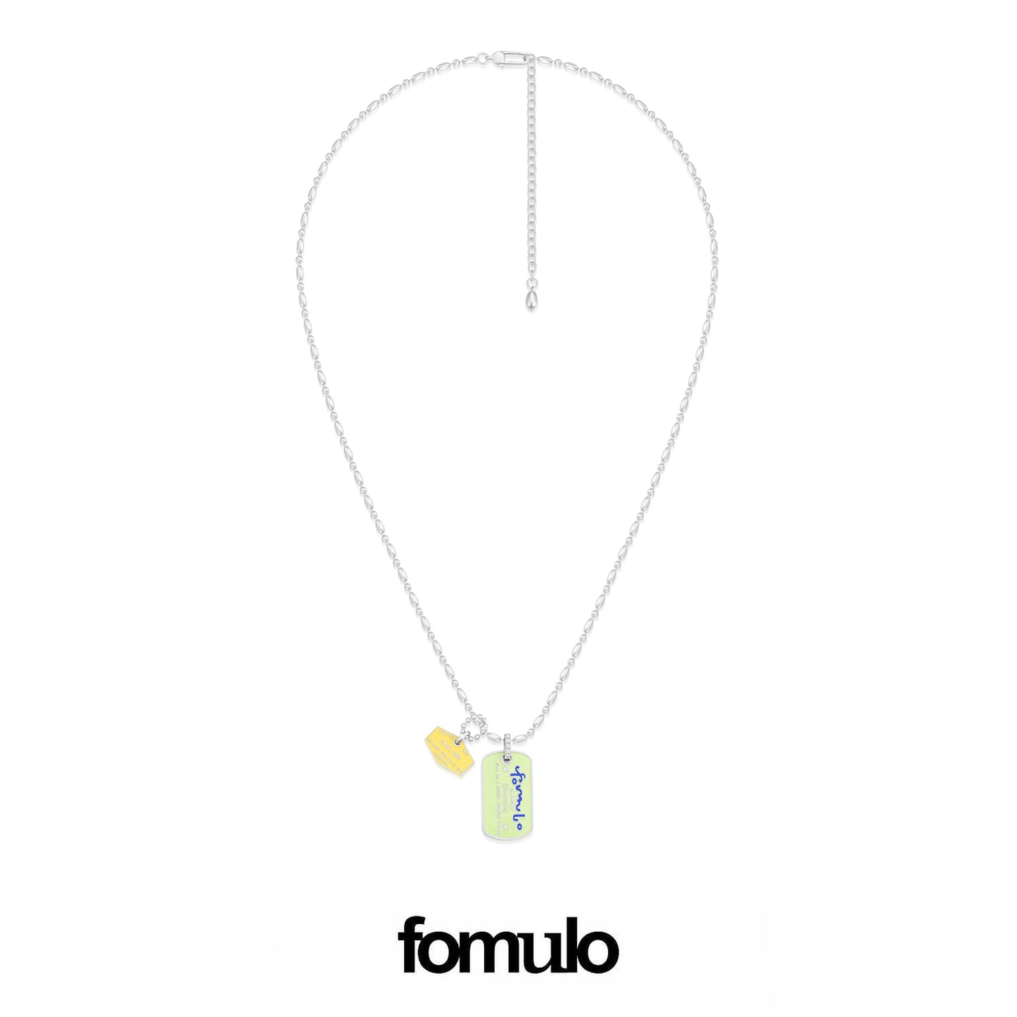fomulo ‘Fugu worldwide’ wearable visa dogtag necklace
