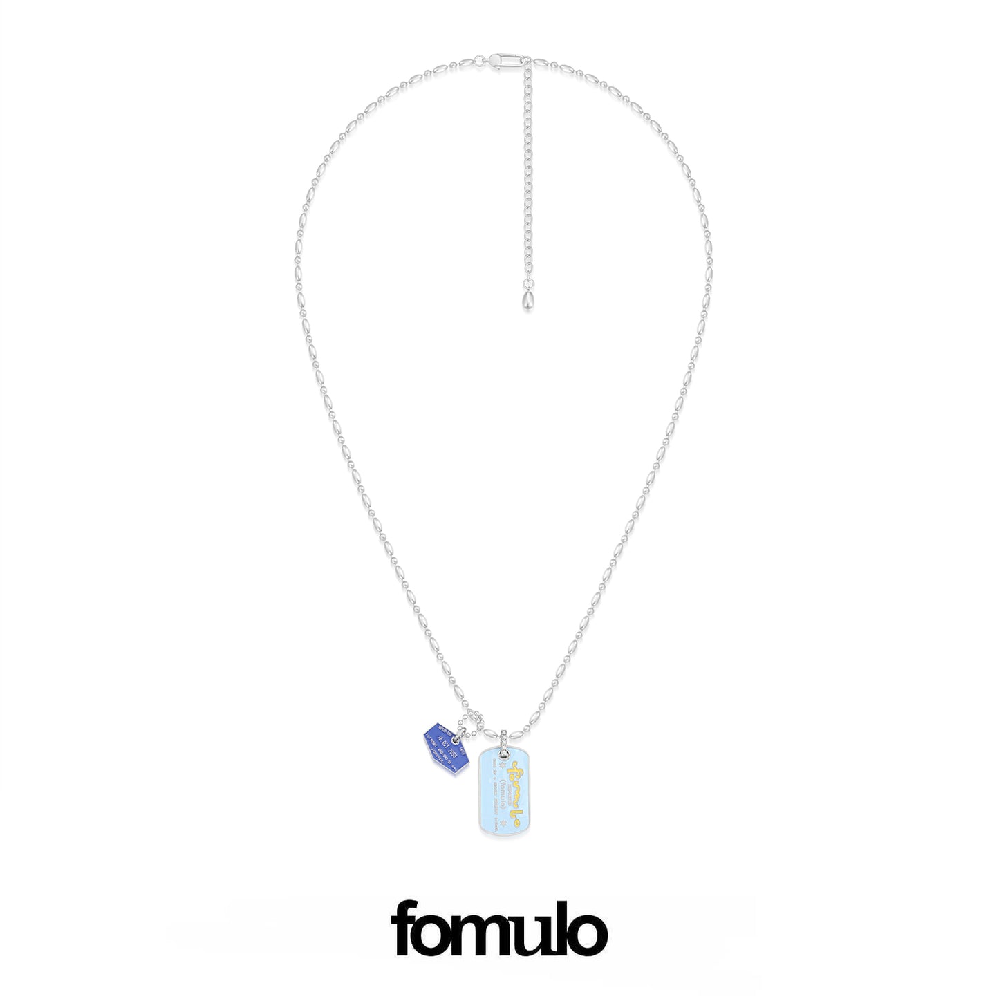 fomulo ‘Fugu worldwide’ wearable visa dogtag necklace