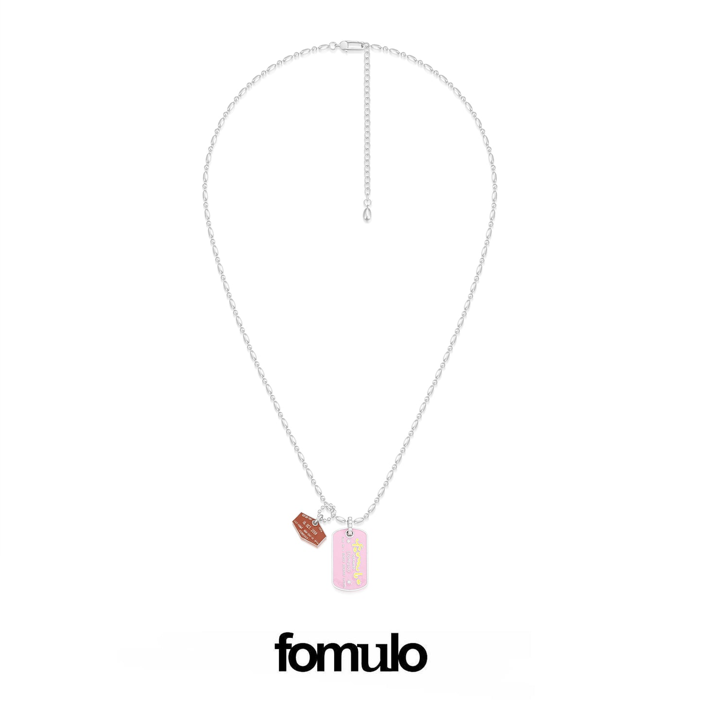 fomulo ‘Fugu worldwide’ wearable visa dogtag necklace