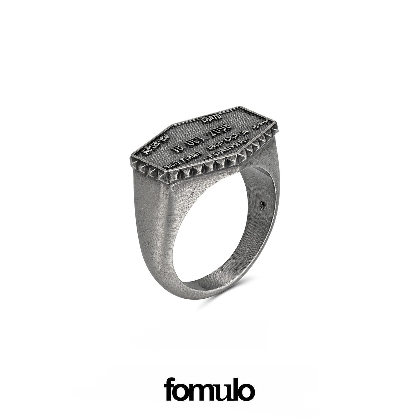 fomulo ‘Fugu worldwide’ wearable visa dogtag Ring