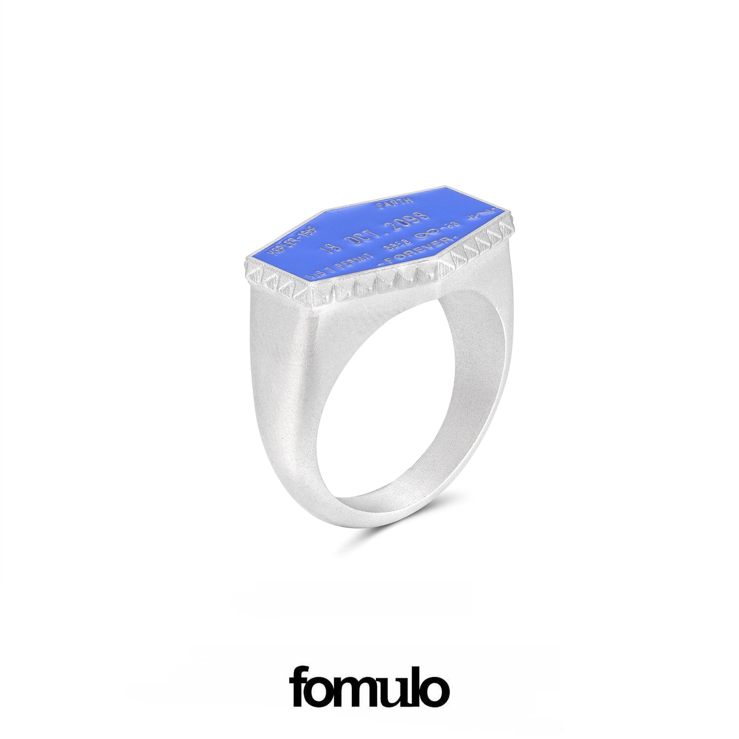fomulo ‘Fugu worldwide’ wearable visa dogtag Ring