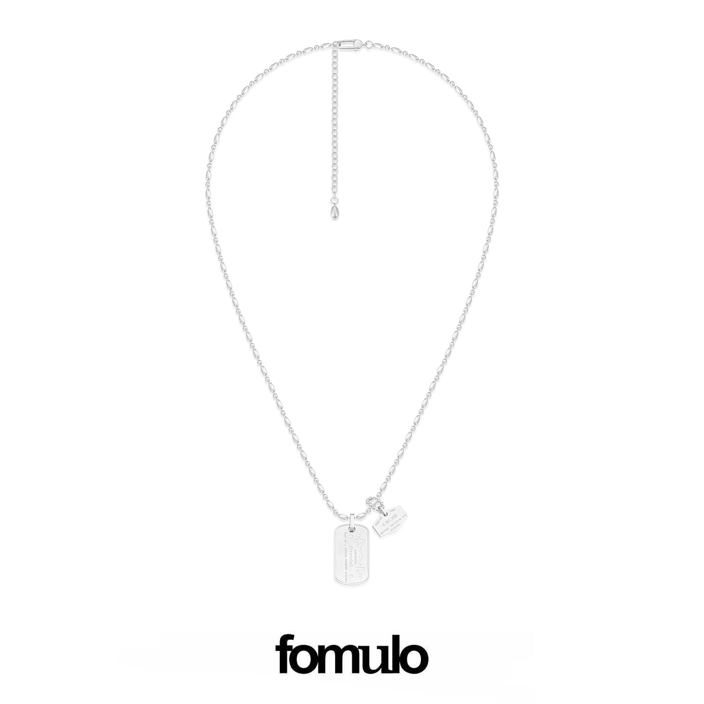 fomulo ‘Fugu worldwide’ wearable visa dogtag necklace