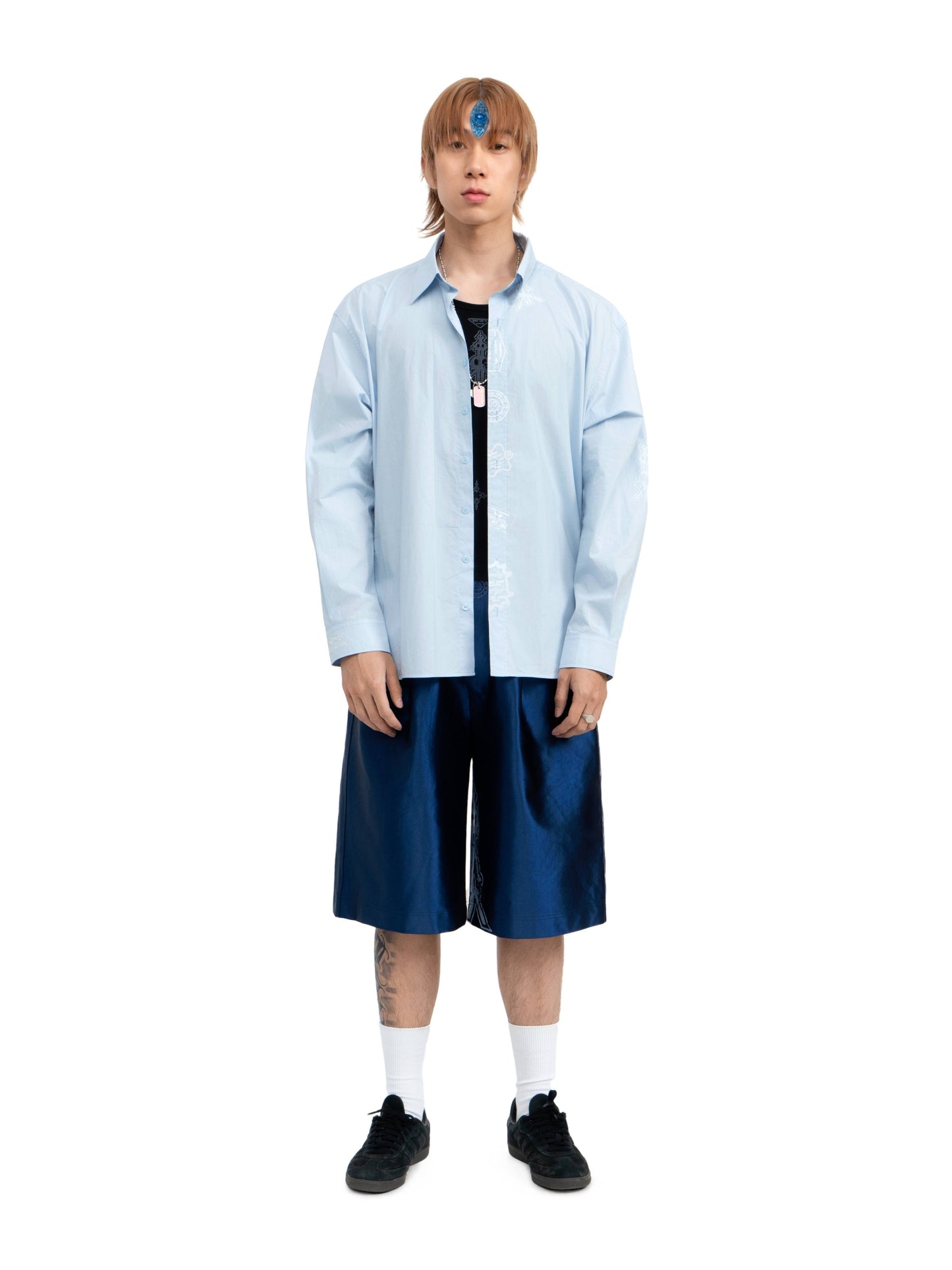 fomulo ‘Fugu worldwide’ wearable visa Shanghai Pearl Tower Printed Shirt