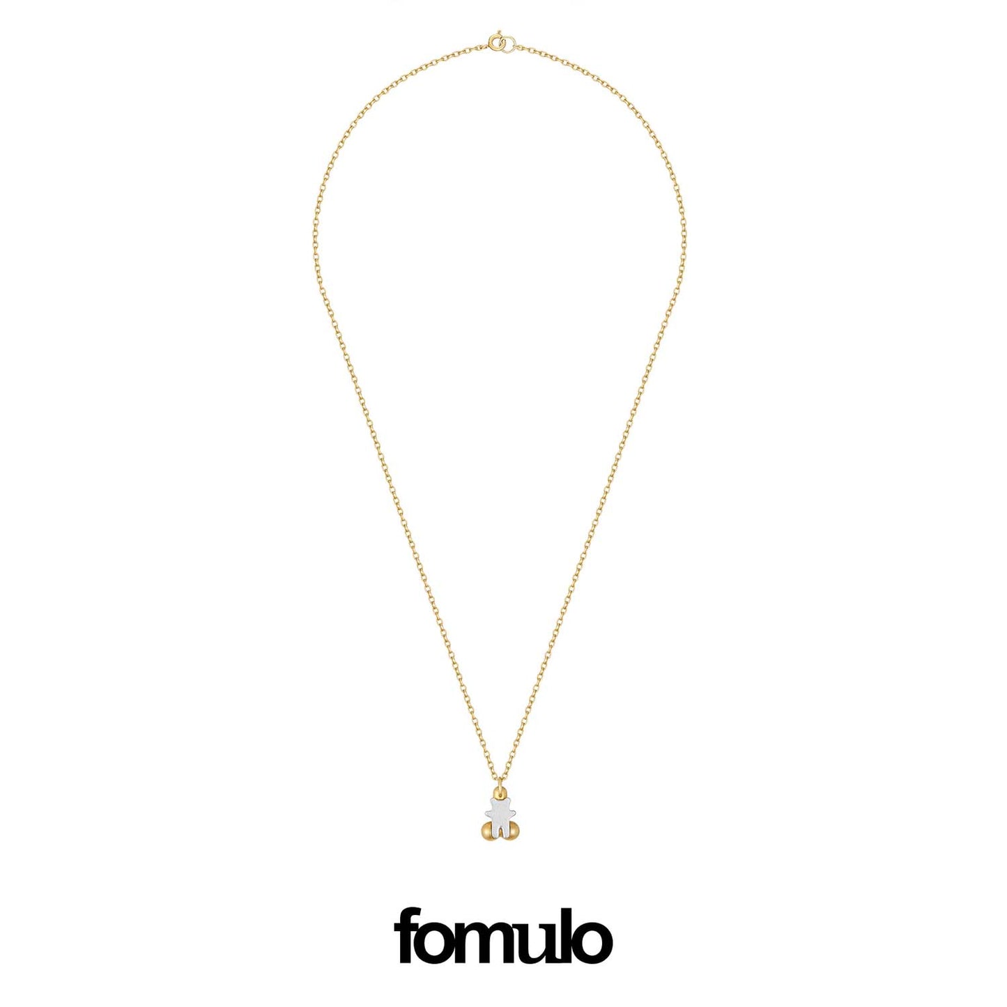 fomulo Gold Dickybear Necklace