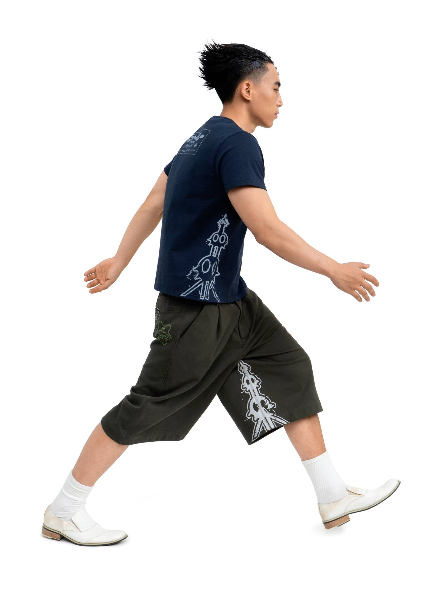 fomulo ‘Fugu worldwide’ wearable visa Stamped Short-Sleeve T-Shirt