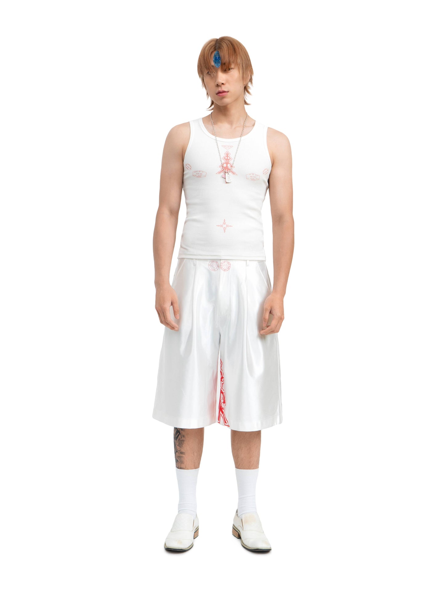 fomulo ‘Fugu worldwide’ wearable visa Printed Mid-Length Pants