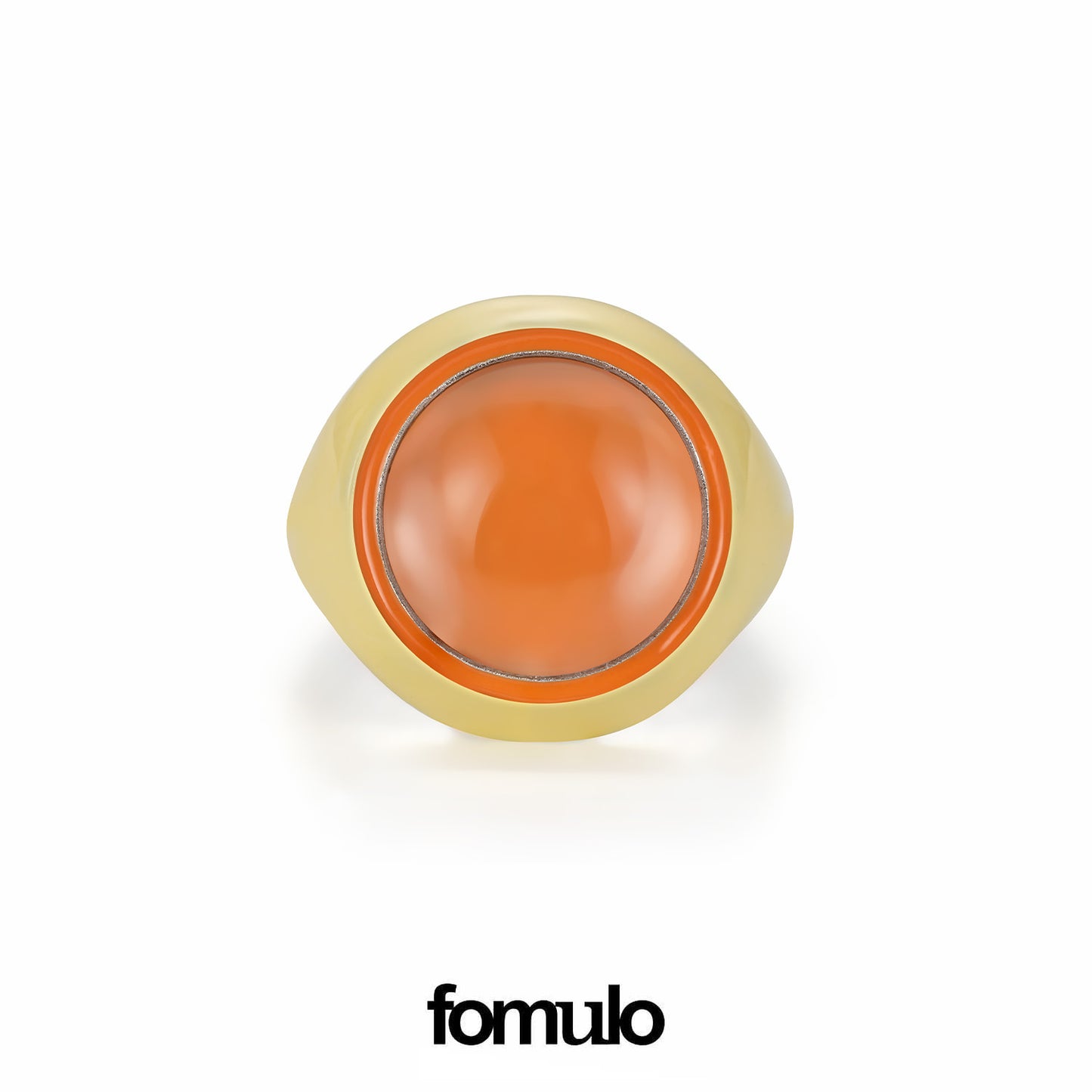 fomulo signal ball white crystal ring