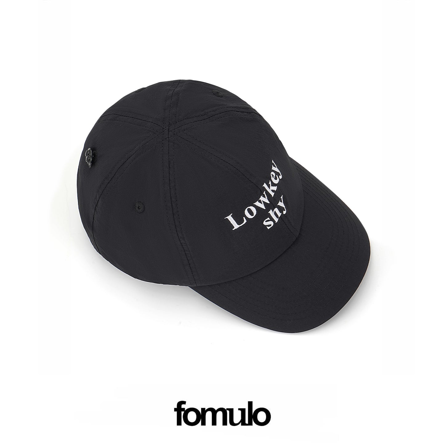 fomulo ‘Fugu worldwide’ Slogan-Printed Nylon Curved-Brim Cap