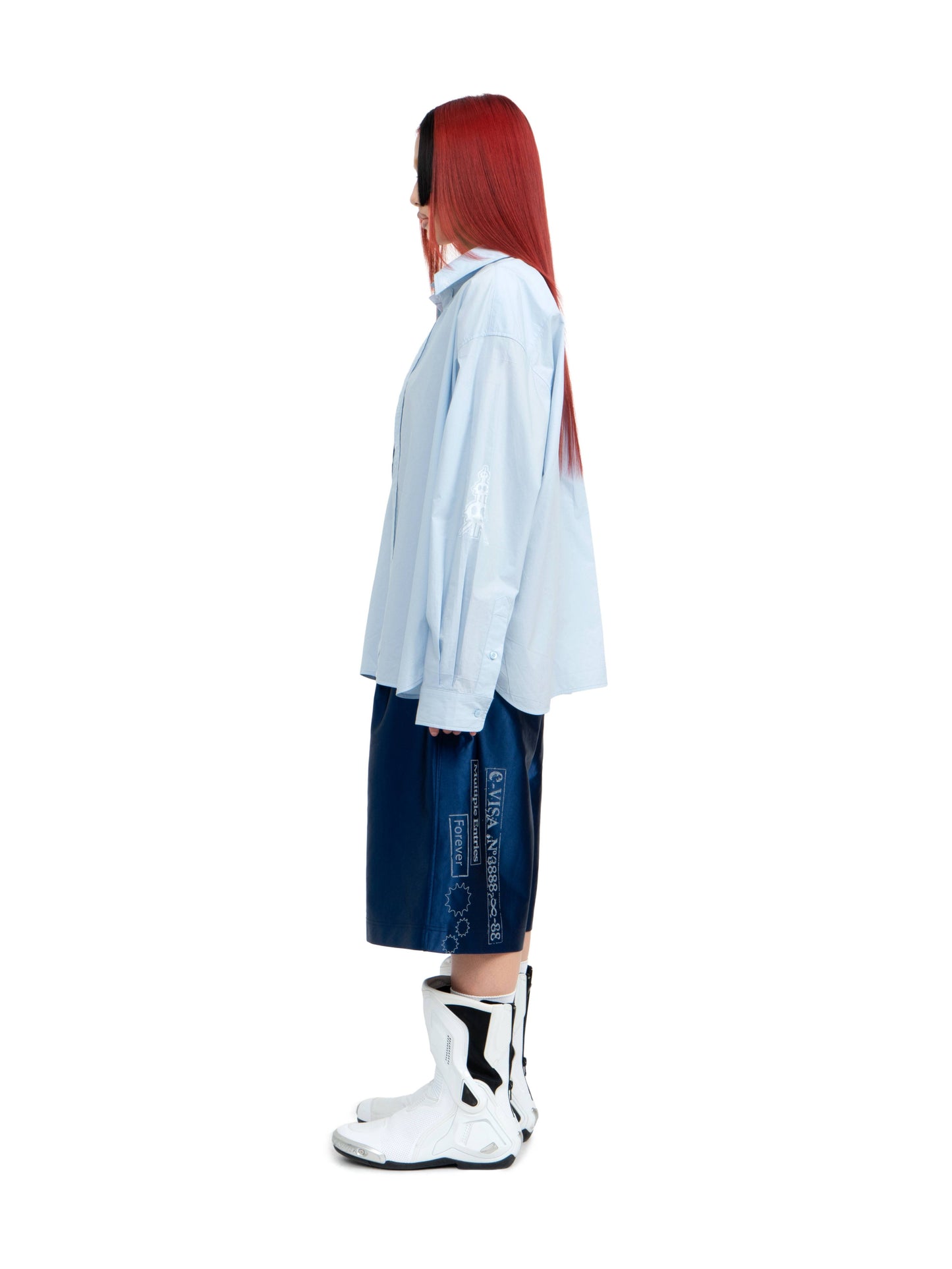 fomulo ‘Fugu worldwide’ wearable visa Shanghai Pearl Tower Printed Shirt