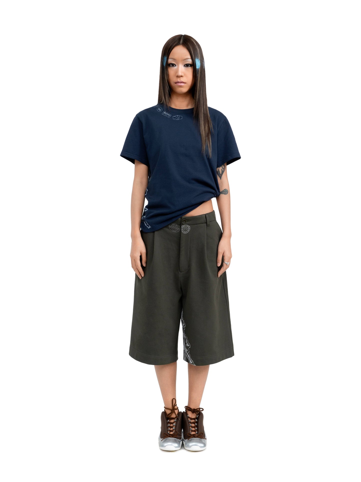 fomulo ‘Fugu worldwide’ wearable visa Stamped Short-Sleeve T-Shirt