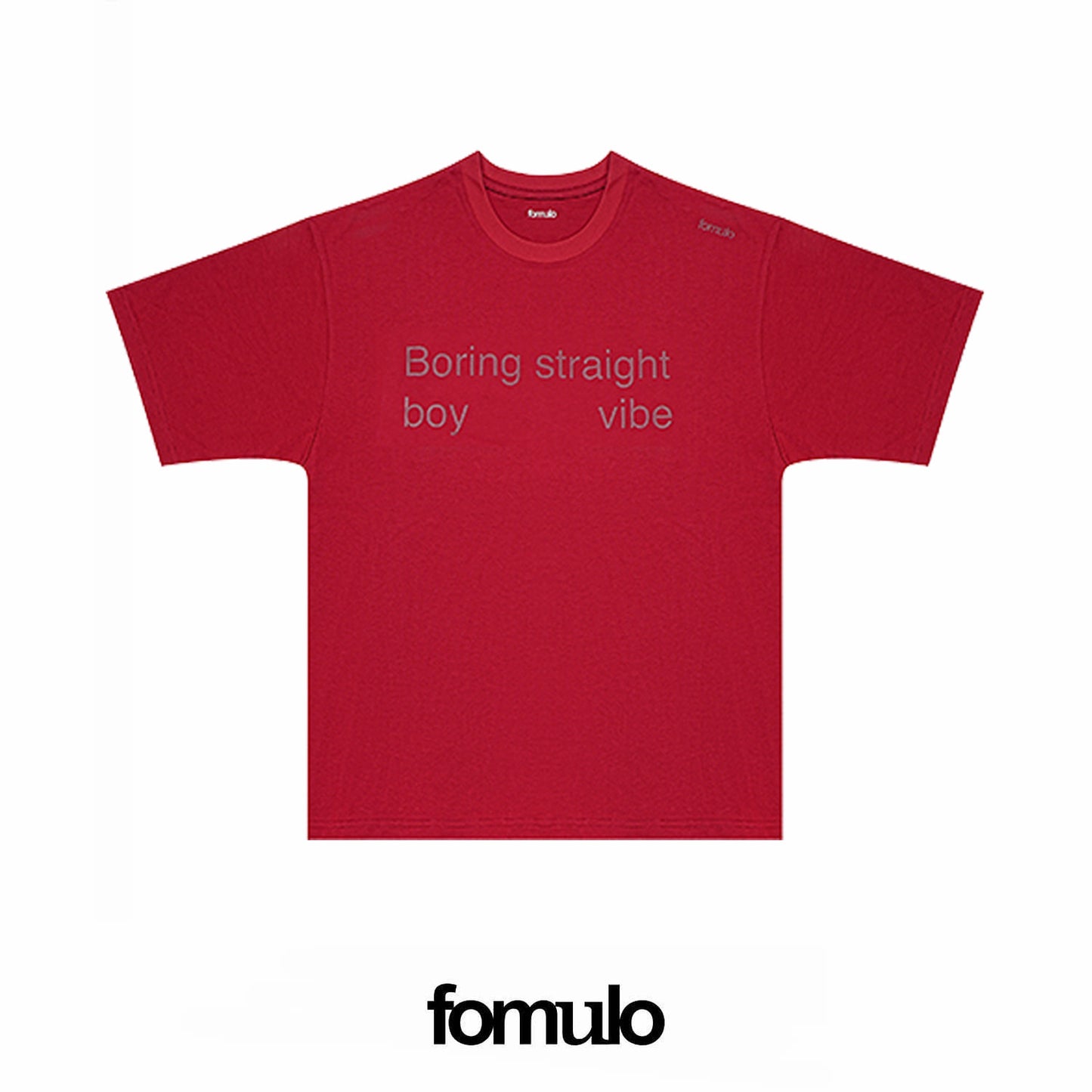 fomulo Slogan Printed Short-Sleeve T-Shirt