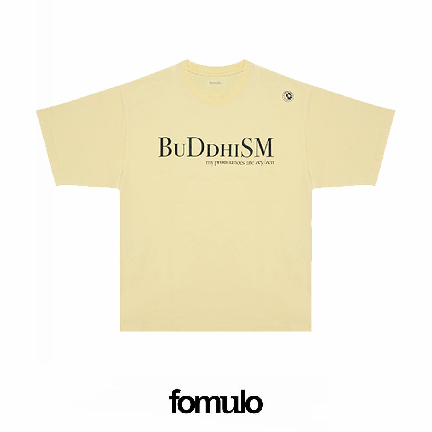 fomulo Slogan Printed Short-Sleeve T-Shirt