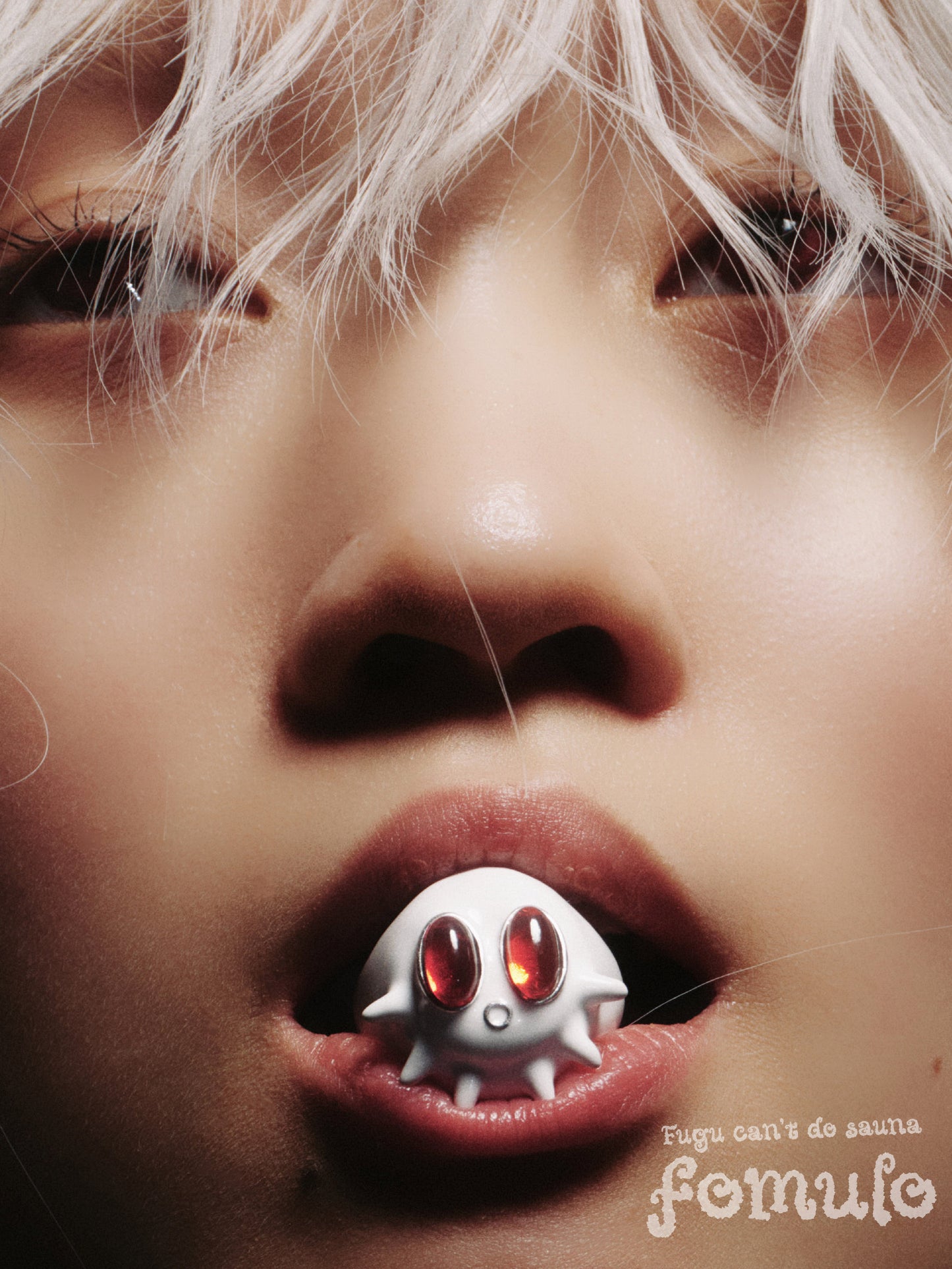 fomulo Ghost Baby Fugu Ring Necklace