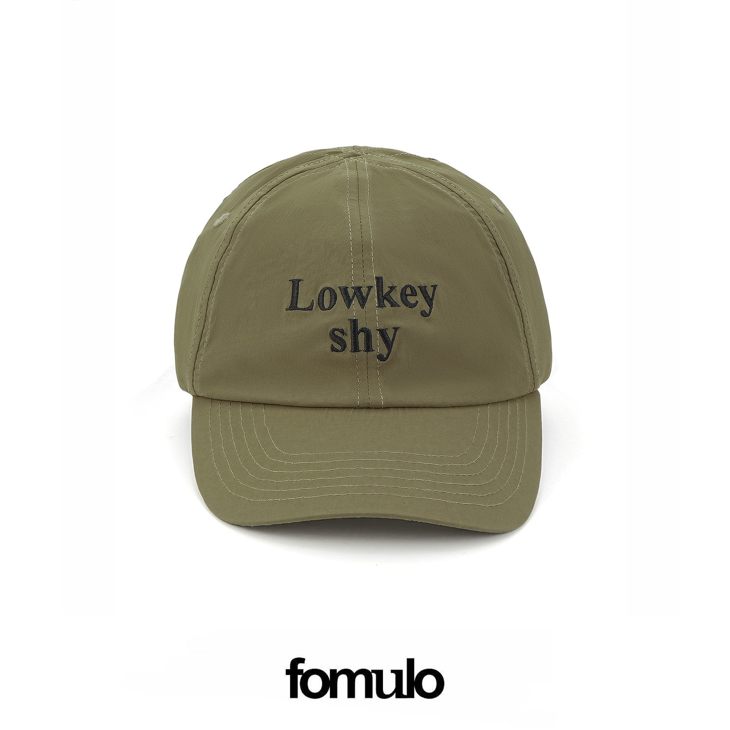 fomulo ‘Fugu worldwide’ Slogan-Printed Nylon Curved-Brim Cap