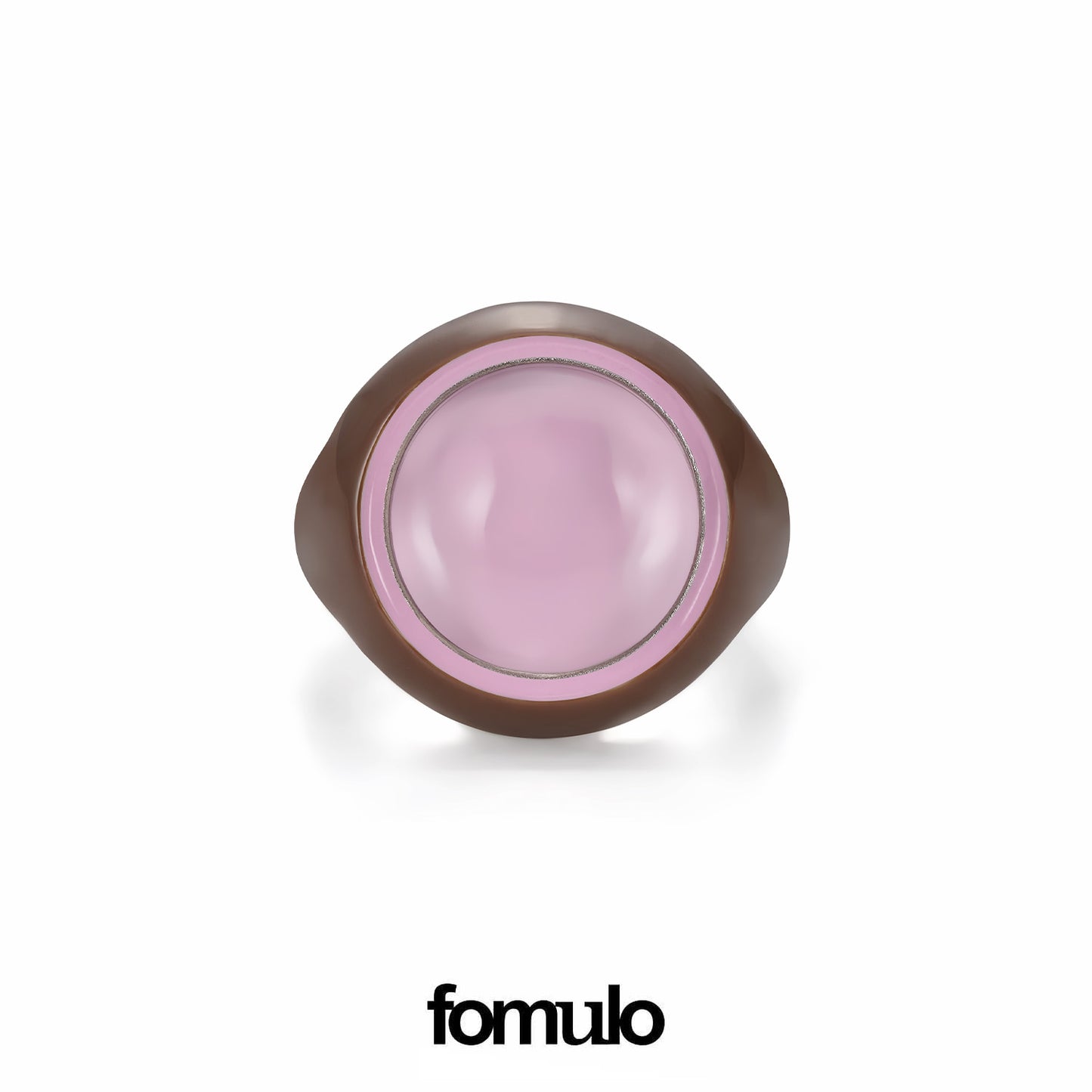fomulo signal ball white crystal ring