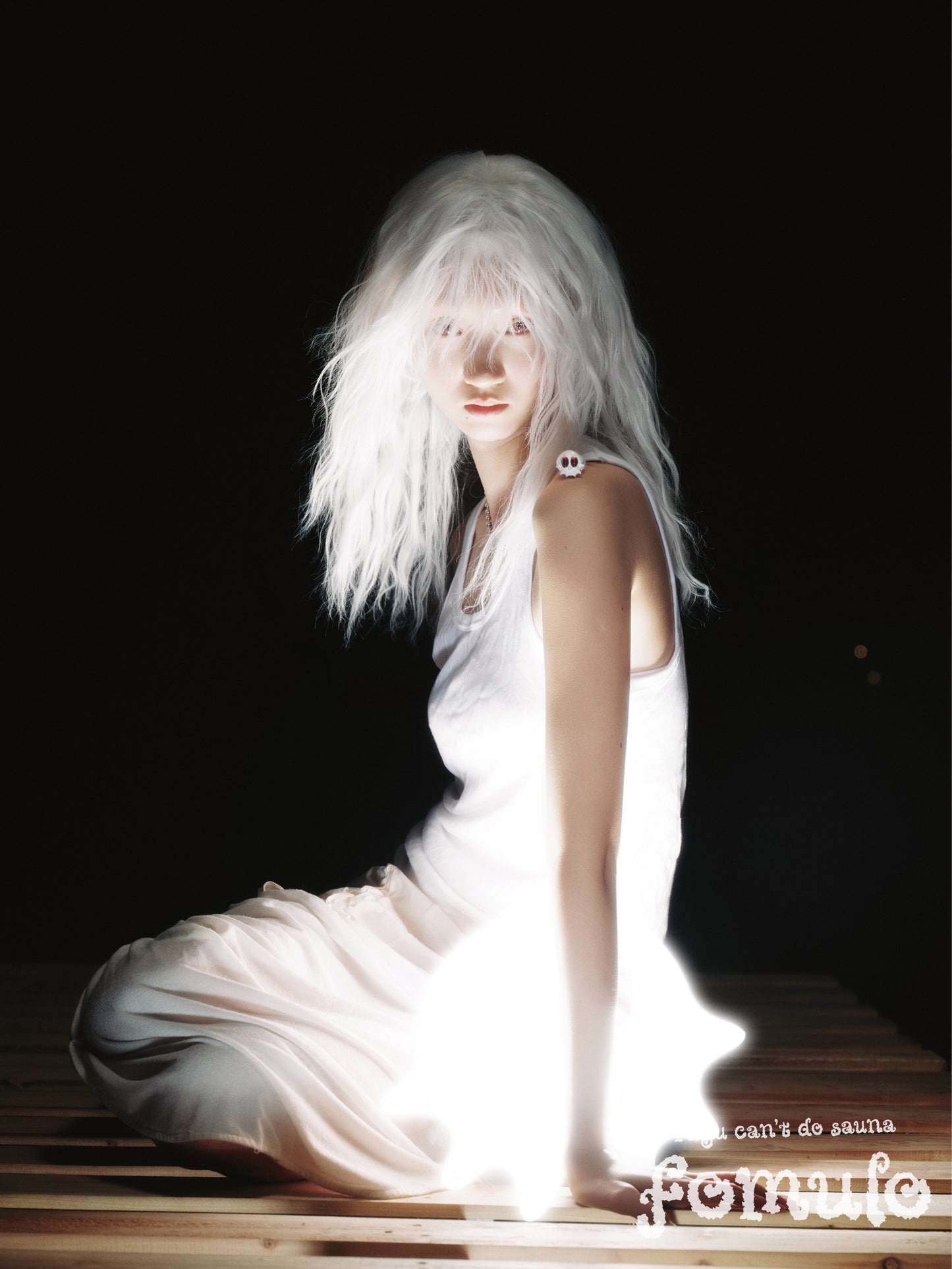 fomulo Ghost Baby Fugu Ring Necklace