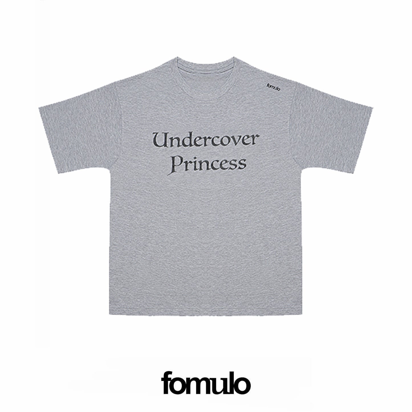 fomulo Slogan Printed Short-Sleeve T-Shirt