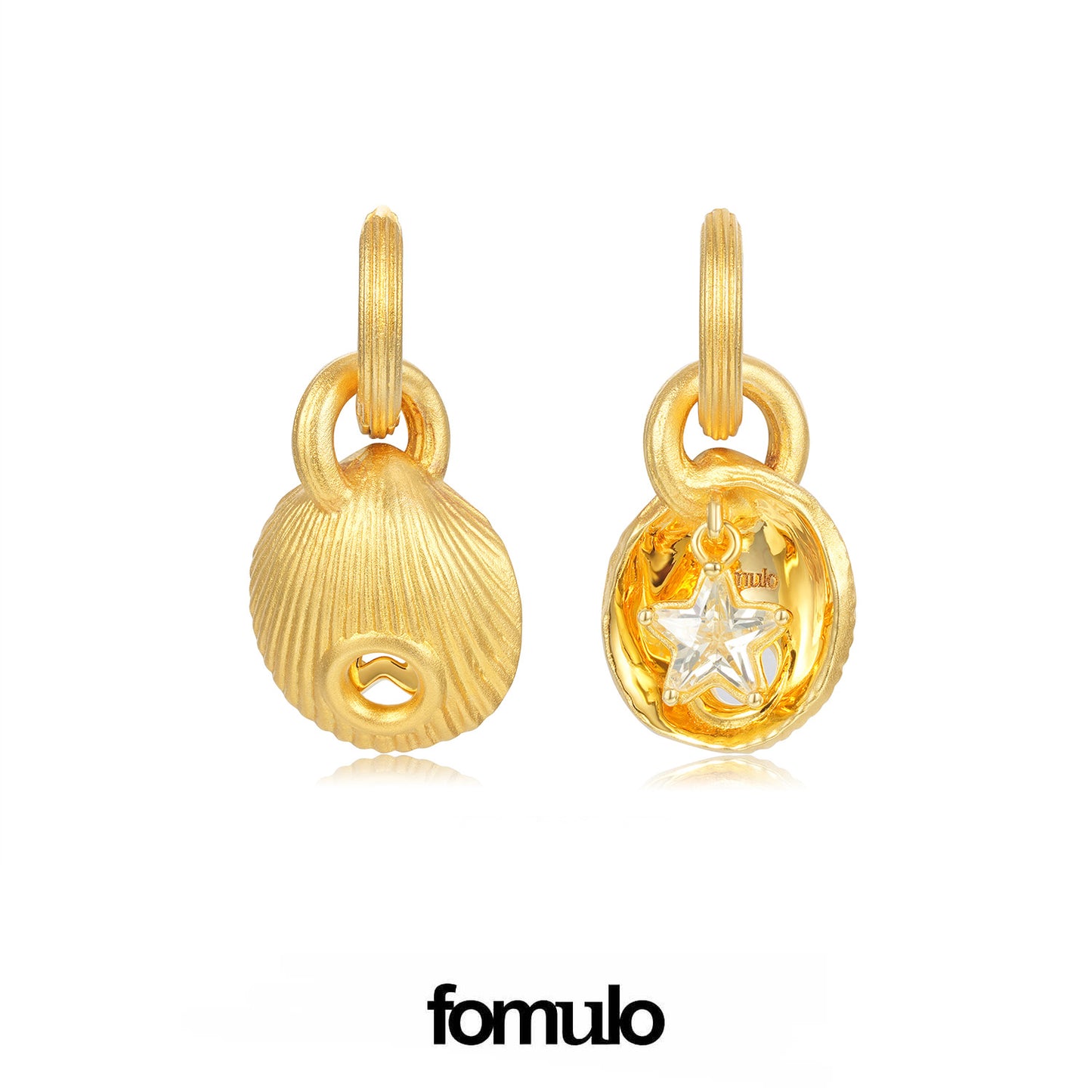 fomulo Shell piercing STAR EARRING.