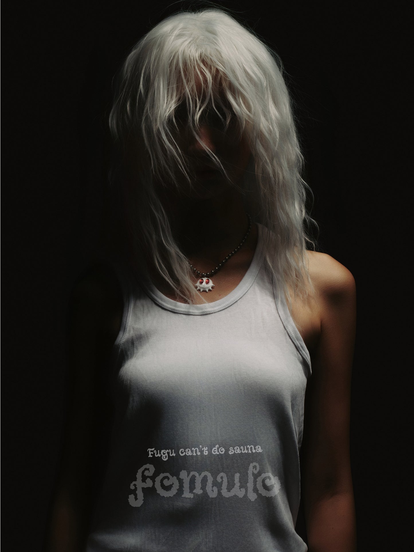 fomulo Ghost Baby Fugu Ring Necklace
