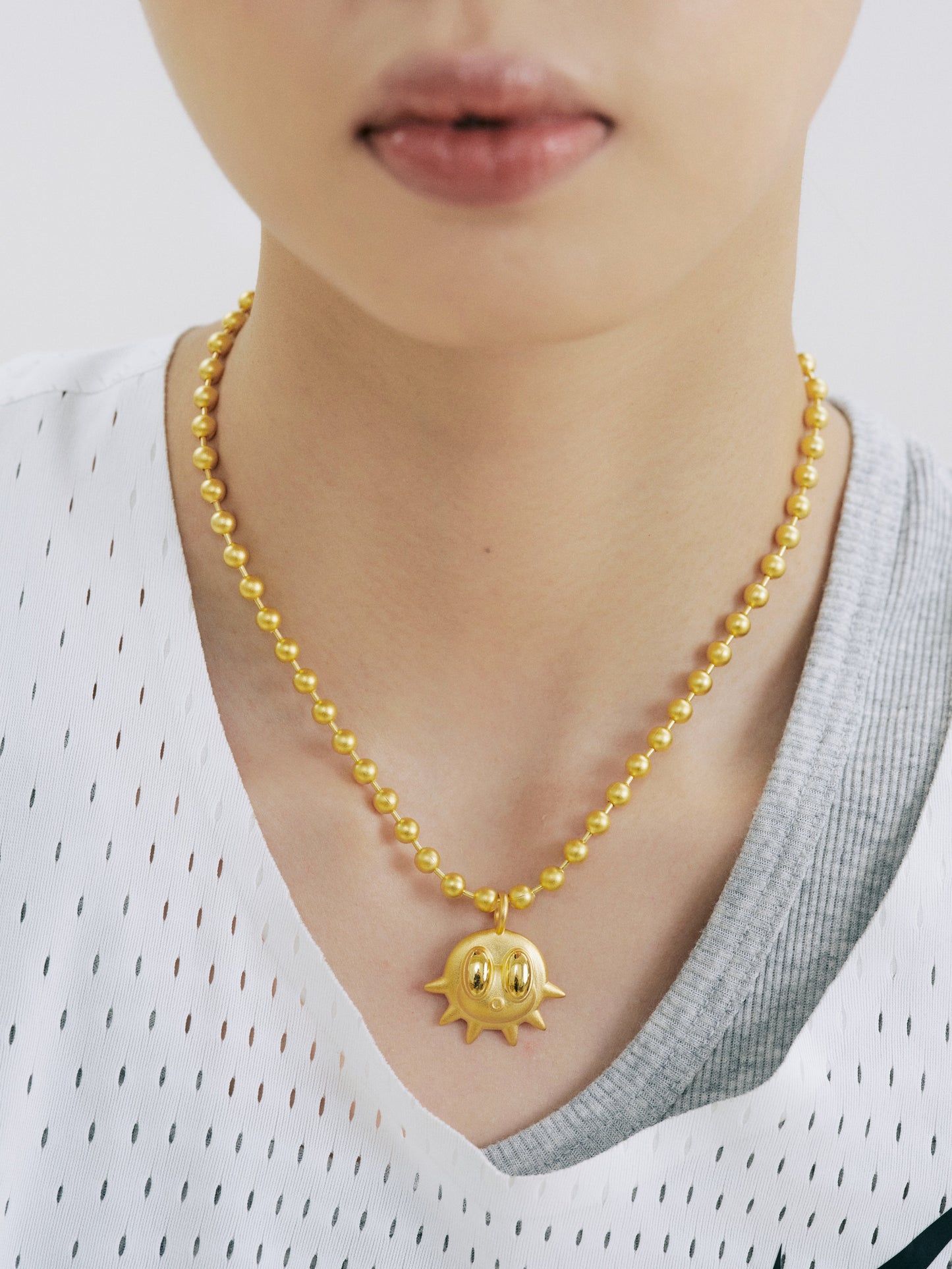 fomulo Baby Fugu Pufferfish Sea Monster Necklace