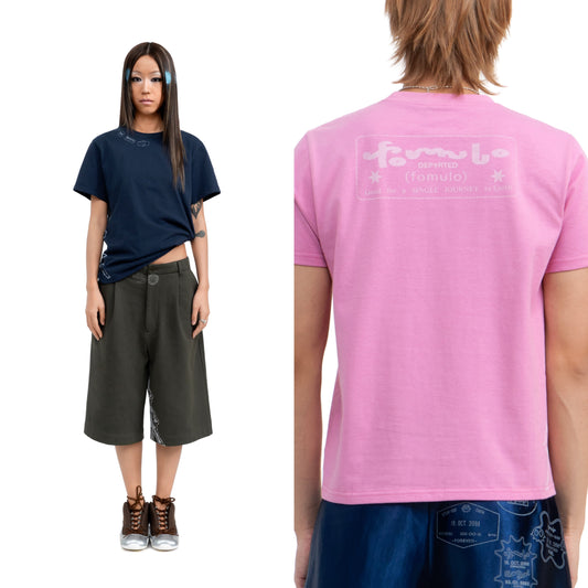 fomulo ‘Fugu worldwide’ wearable visa Stamped Short-Sleeve T-Shirt