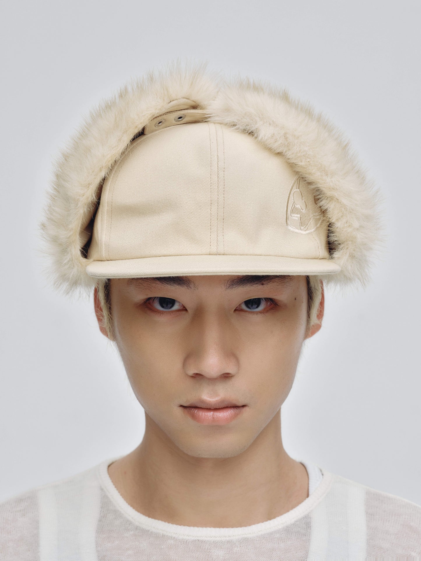 fomulo Flat-brim Embroidered Lei Feng Hat (Unisex)