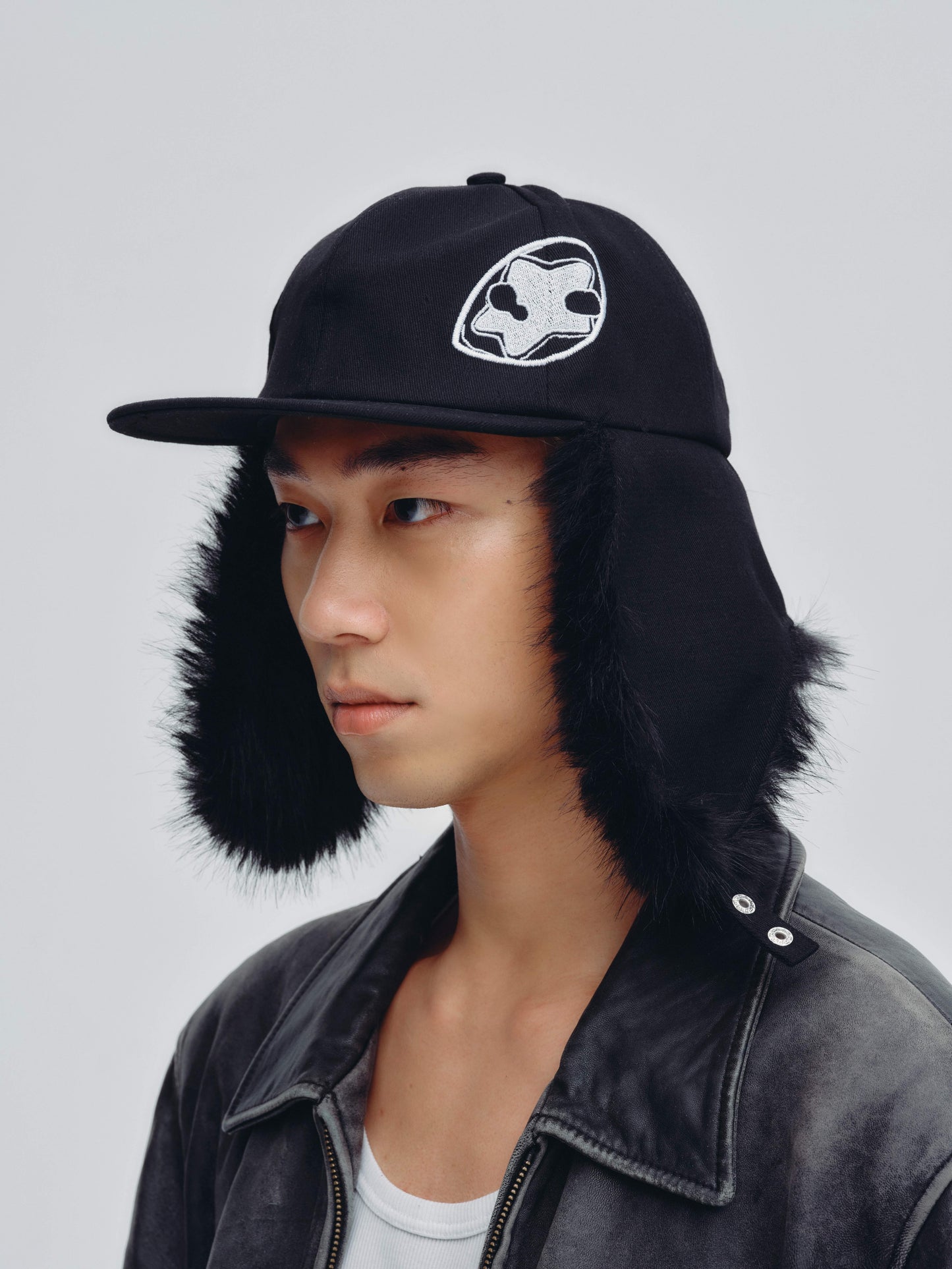 fomulo Flat-brim Embroidered Lei Feng Hat (Unisex)