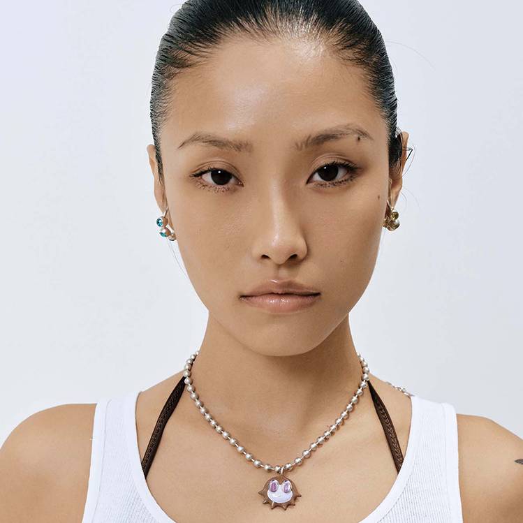 fomulo Brown Baby Fugu Necklace