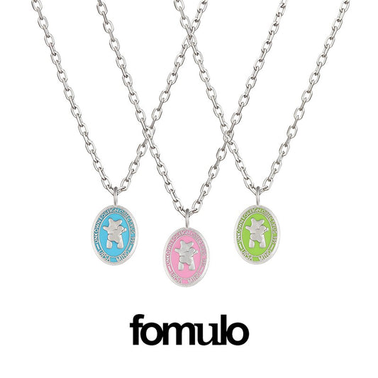 fomulo Dickybear  Token   Necklace