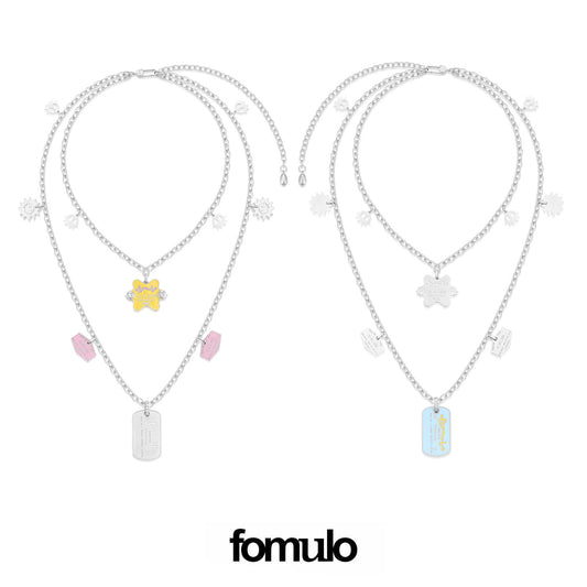 fomulo ‘Fugu worldwide’ wearable visa double-layer dogtag fugu necklace